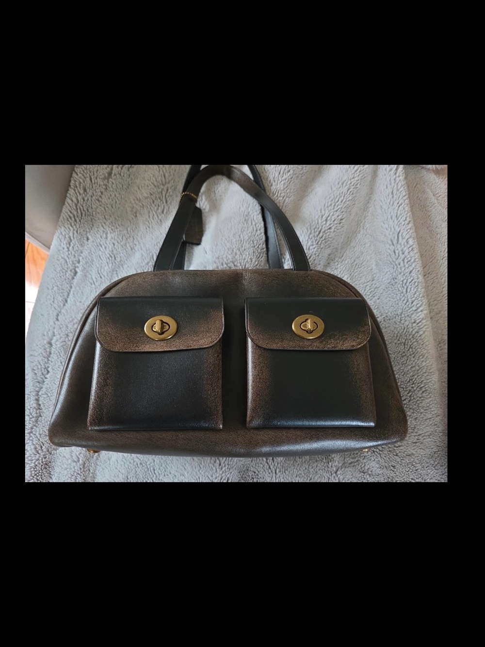 Coach Twin Turnlock Bag Loved Leather